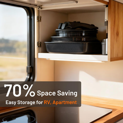 Kikcoin oven-safe cookware withstands high heat for roasting and finishing dishes.