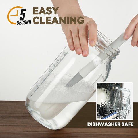 Kikcoin pitcher clear scale for precise brewing and mixing.