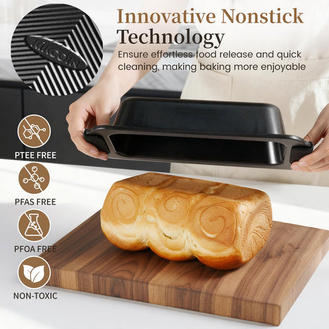 Kikcoin pans with silicone handles provide heat-safe, comfortable grip.