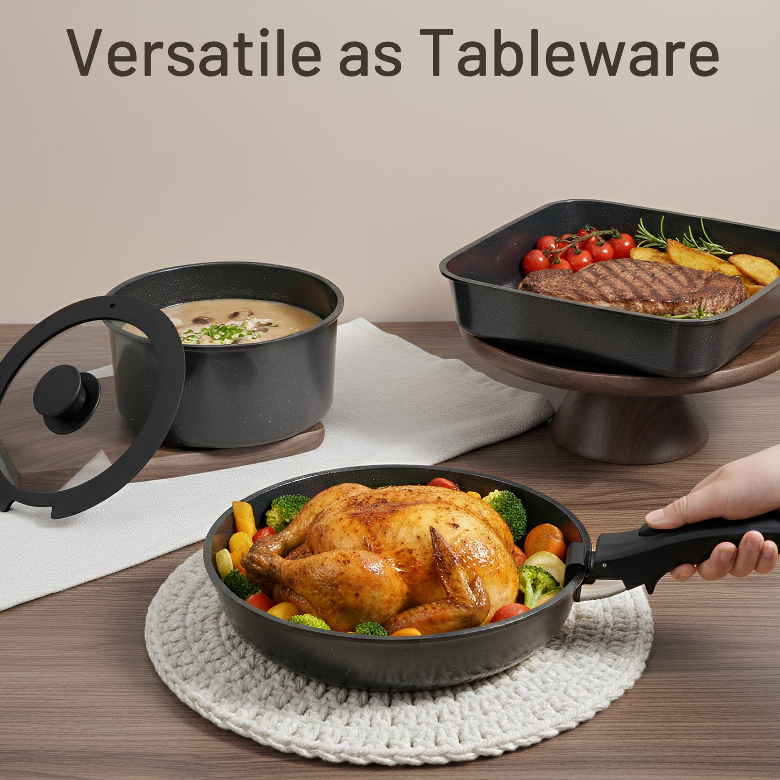 Kikcoin stainless-steel steamer inserts promote healthier steaming and quick prep.