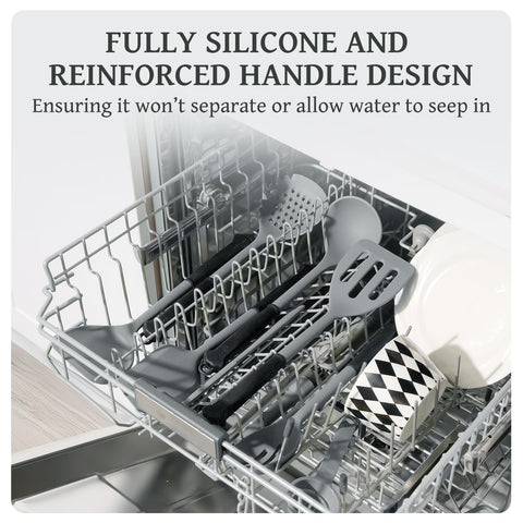 Kikcoin utensil holder and hooks keep kitchen organized and dry