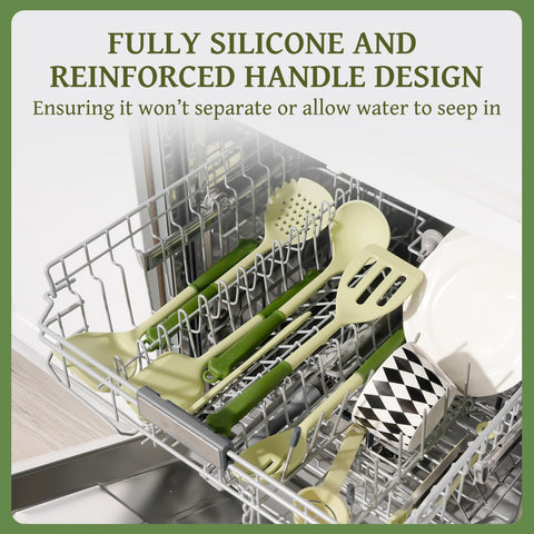 Kikcoin utensil holder with hooks keeps tools organized and dry.