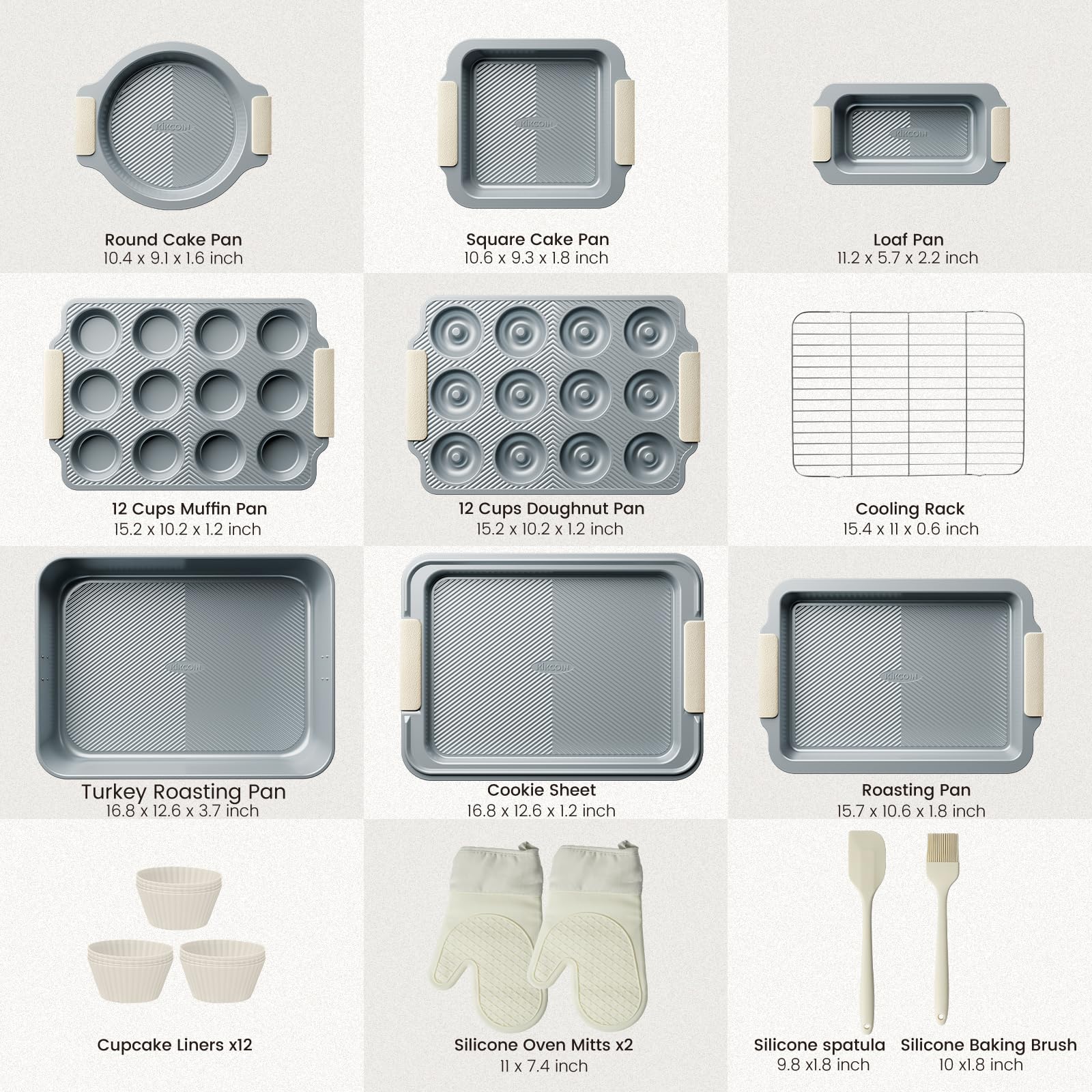 Kikcoin wave-base non-stick coating enabling easy release and minimal residue.