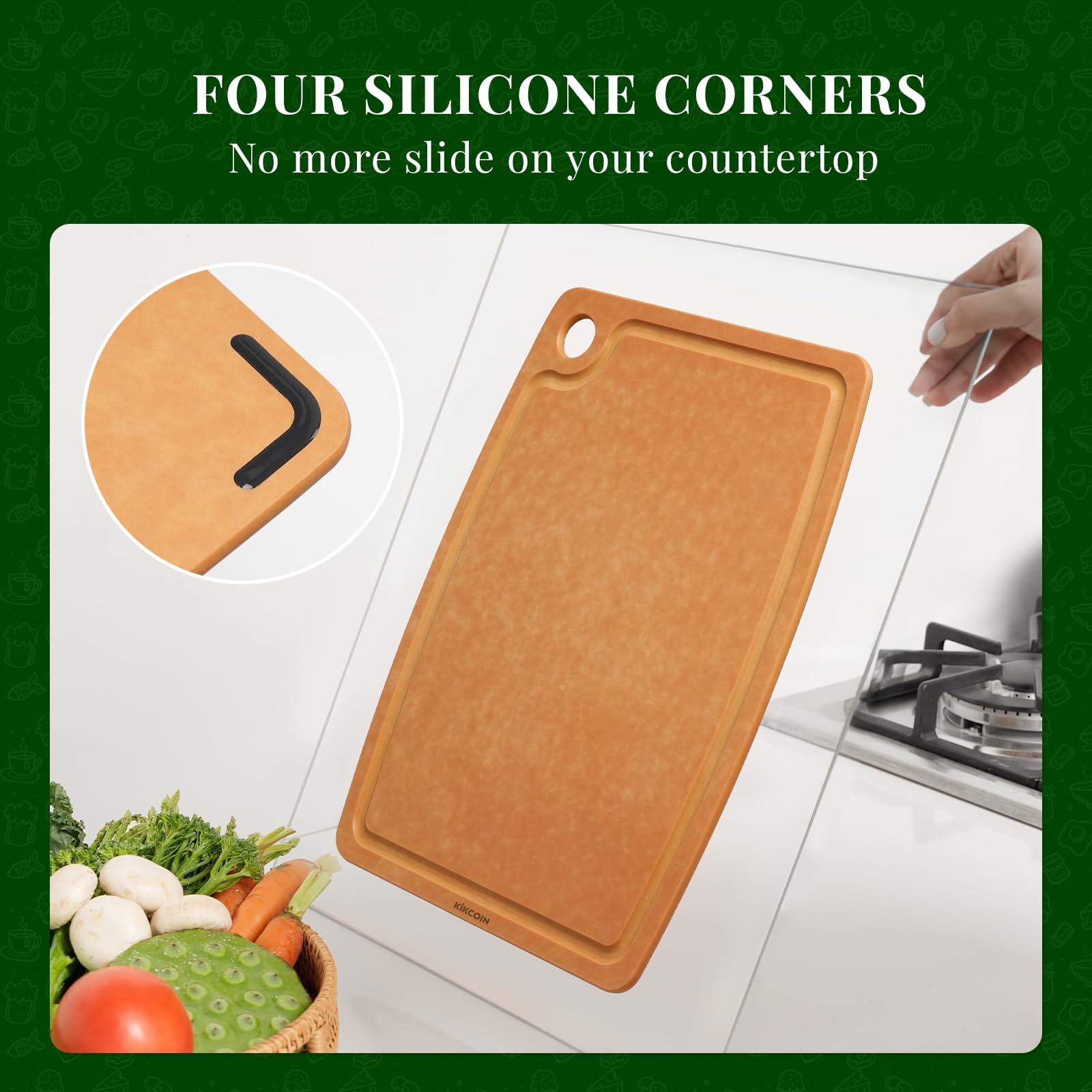 Kikcoin board includes a hanging hole for easy storage