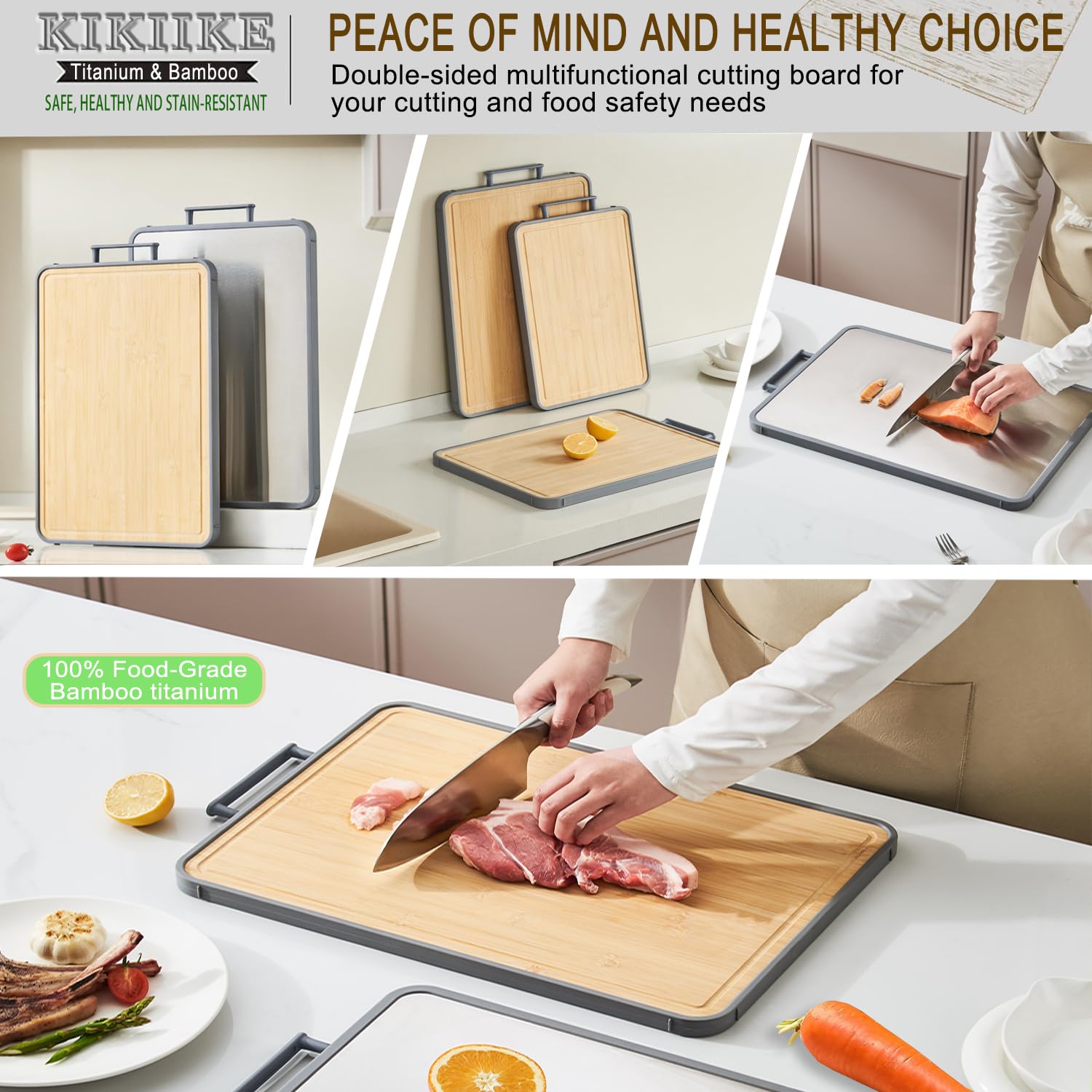 KIKIIKE easy-clean construction simplifies rinsing after meals.