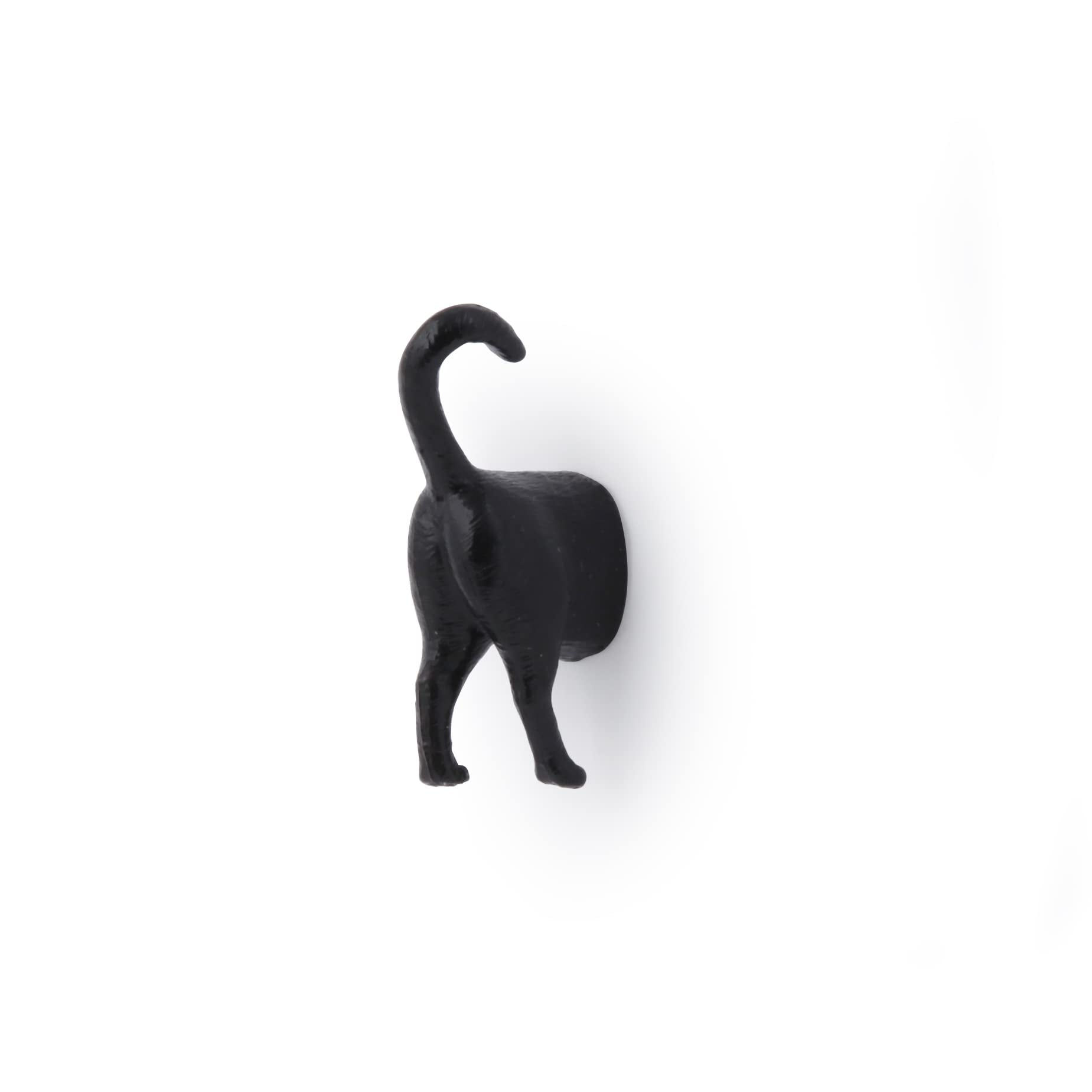 Kikkerland cat butt magnets in office use for notes