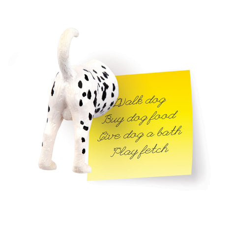 Kikkerland dog butt magnets: quirky fridge decor for kitchens and desks.