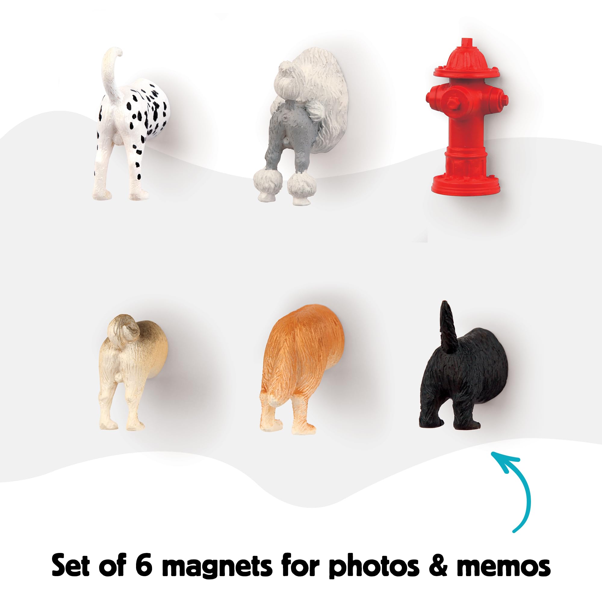 Kikkerland dog butt magnets: perfect gift for dog lovers at holidays.