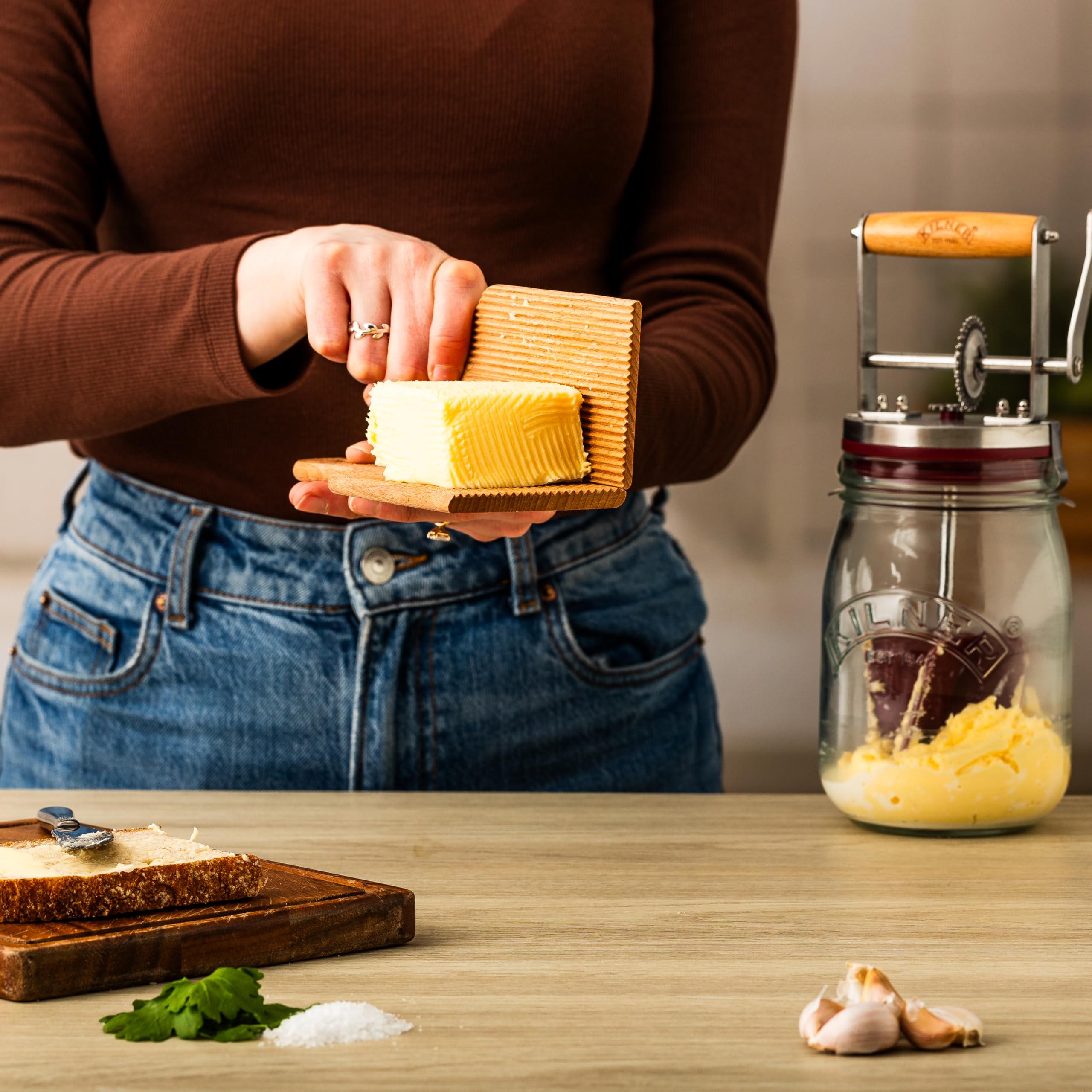 Kilner paddles ideal for gnocchi rolling and dough shaping