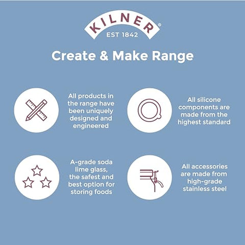 Kilner two paddles in a convenient set for prep