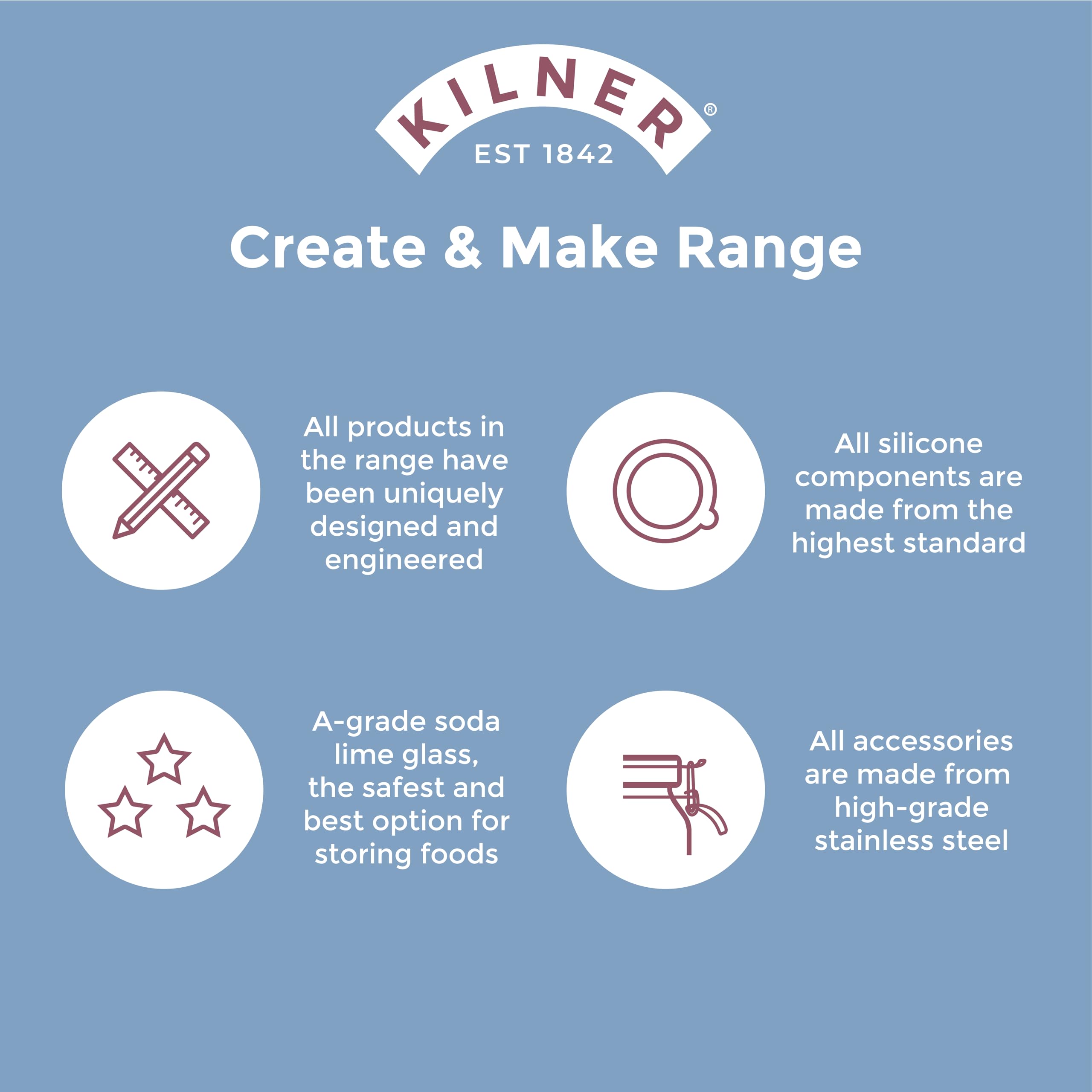 Kilner durable mechanism with metal gears for long-lasting use