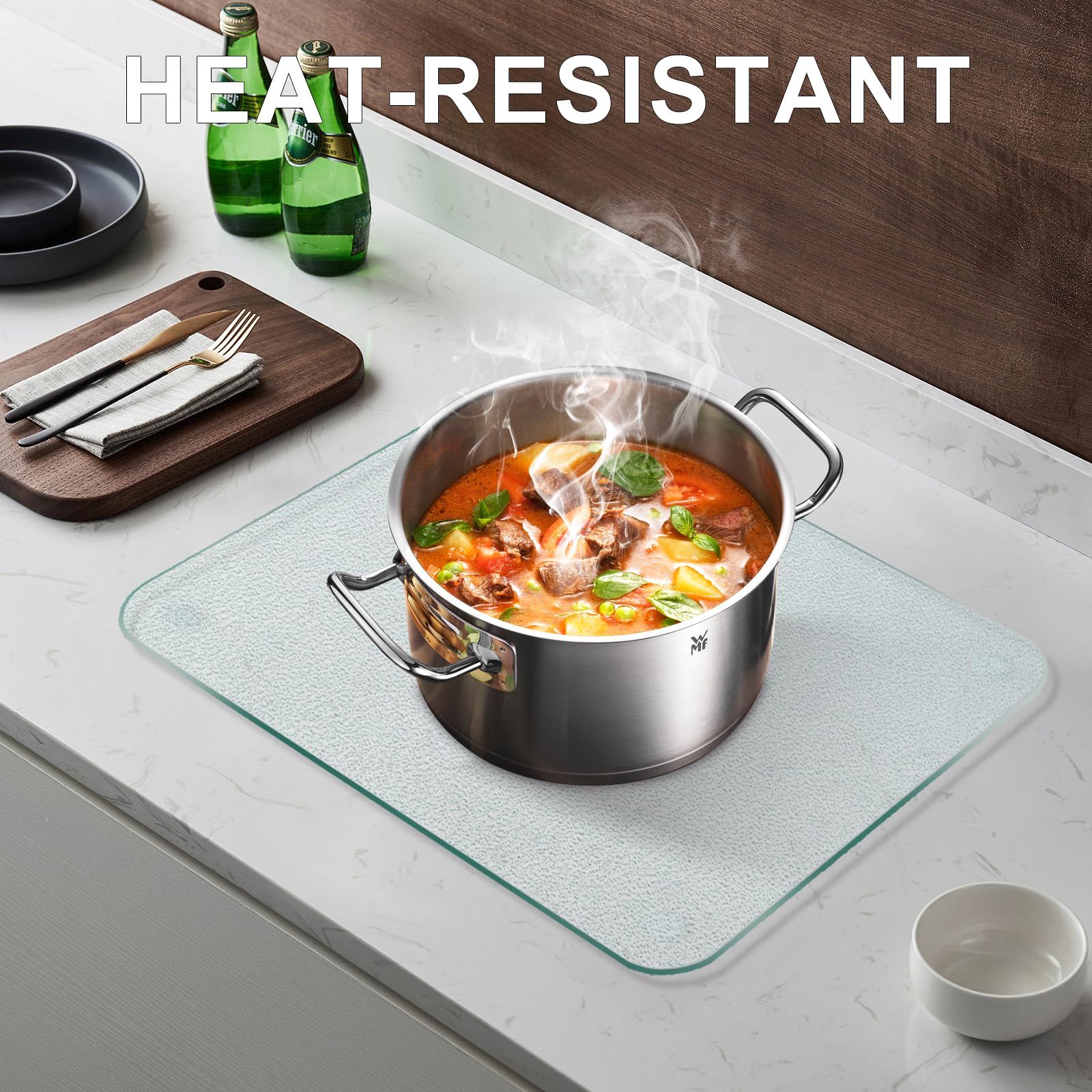 KimiDitt cutting board is dishwasher safe for easy cleaning.