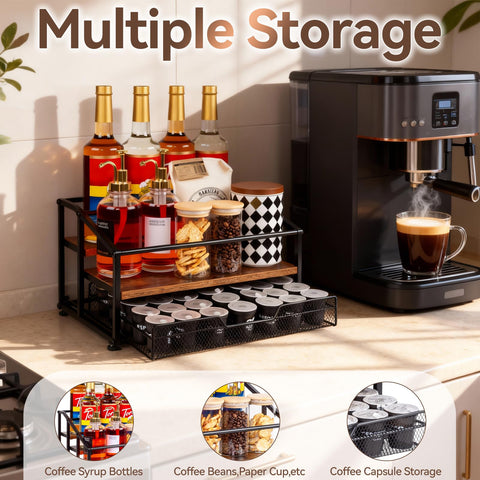 kimilus multi-use rack supports spices, olive oil, and condiments for a tidy kitchen