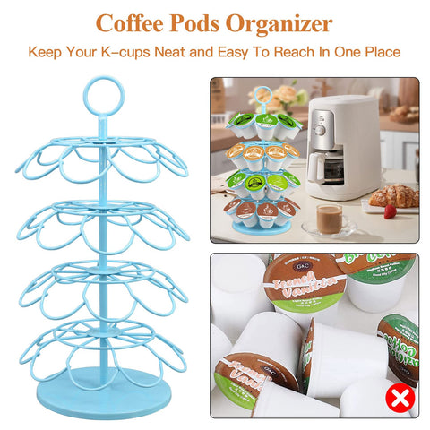 KIMIUP 36-pod capacity keeps all K-Cups visible and organized.