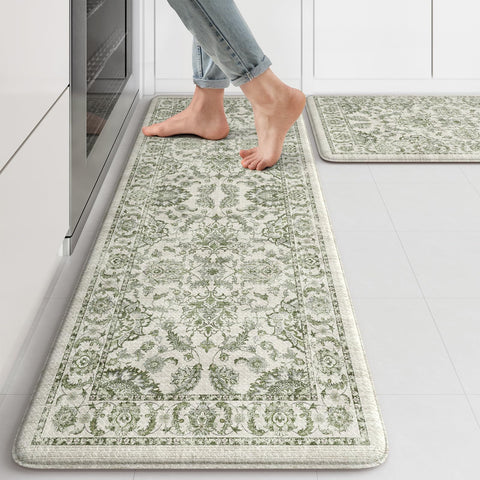 KIMODE anti-fatigue kitchen mat green 17x29-5 cushion for standing tasks