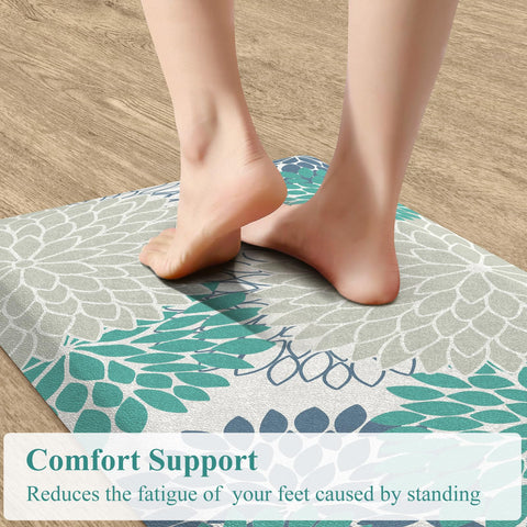 KIMODE Comfort Kitchen Mat with non-slip backing keeps you secure on different floors