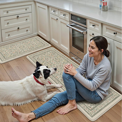 KIMODE easy-clean kitchen mats dry quickly and stay fresh between uses.