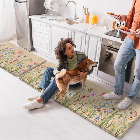 KIMODE farmhouse floral design adds charm to any home kitchen.