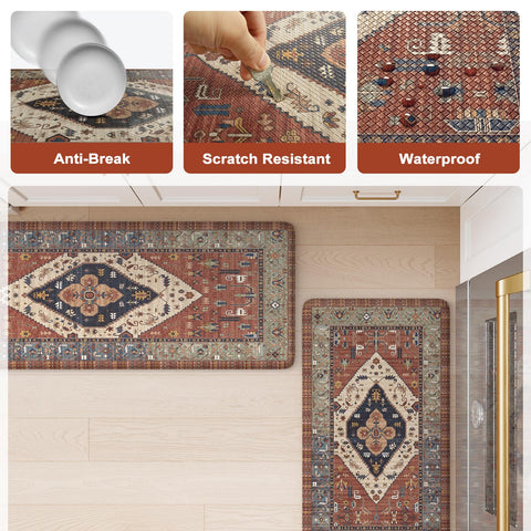 KIMODE Farmhouse Kitchen Mats add farmhouse charm to any room