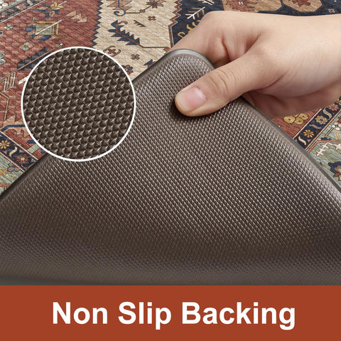 KIMODE Farmhouse Kitchen Mats waterproof and easy to clean