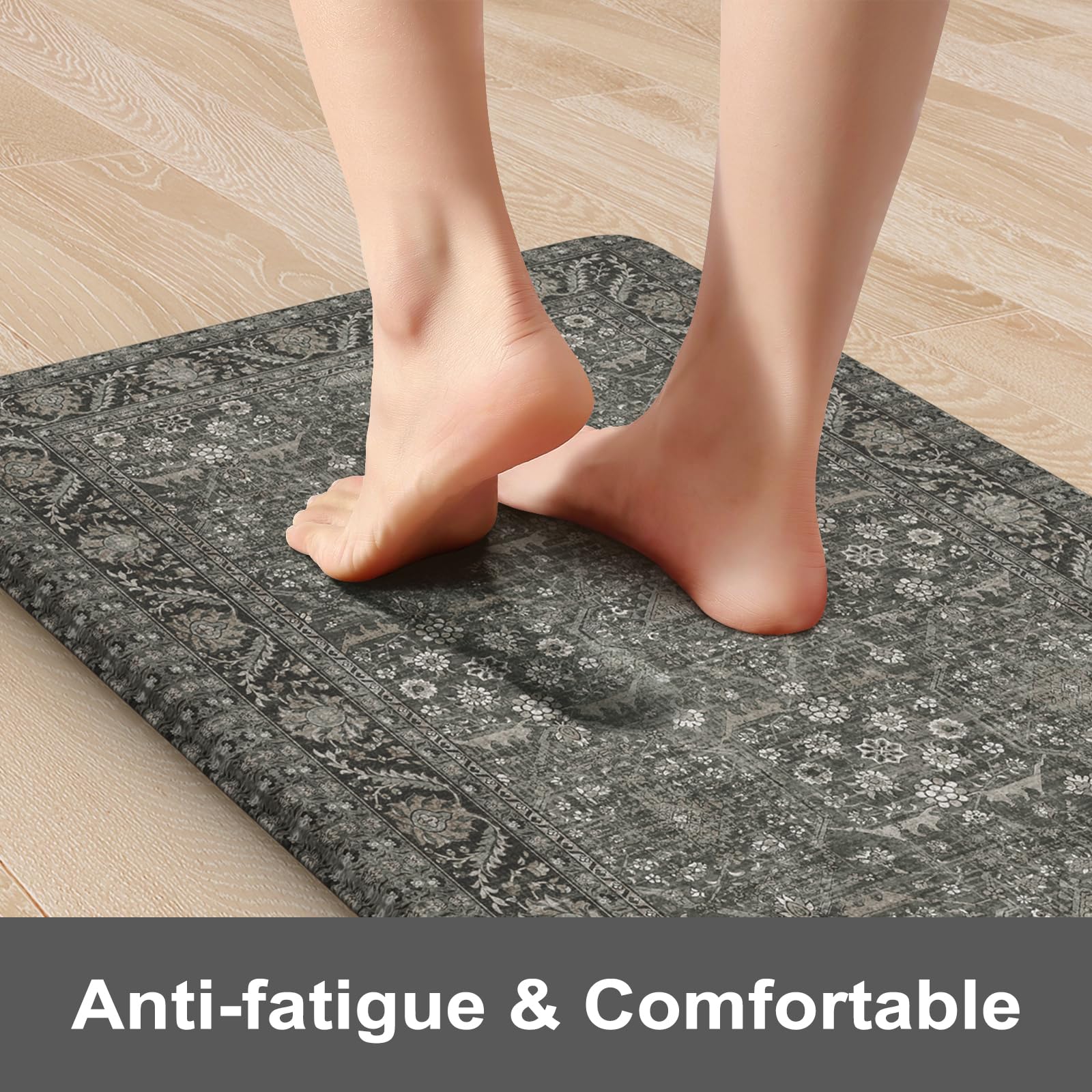KIMODE foam cushioned stand mat 17x47 for comfortable cooking and prep.
