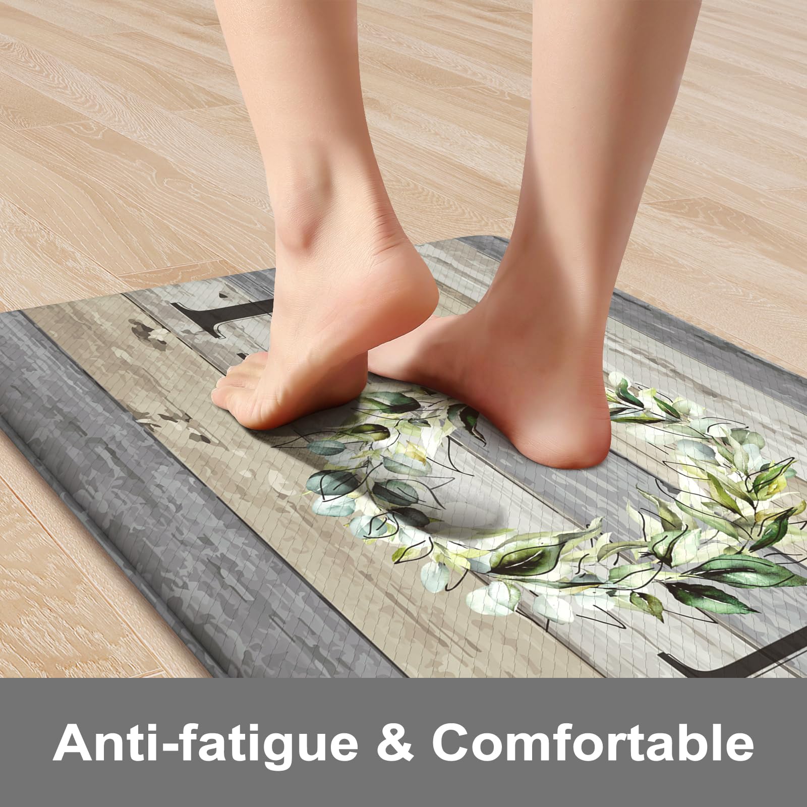 KIMODE kitchen mat 17x29 with memory foam for shorter tasks