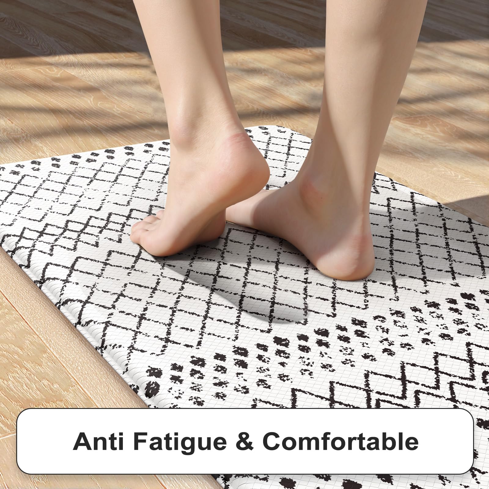 KIMODE mats close-up foam texture for comfortable standing.