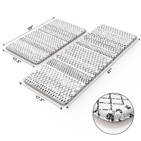KIMODE anti-slip backing keeps mat in place.