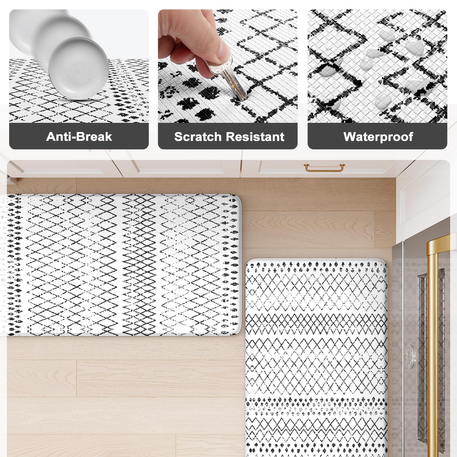 KIMODE mat near the sink area provides stable footing during chores.