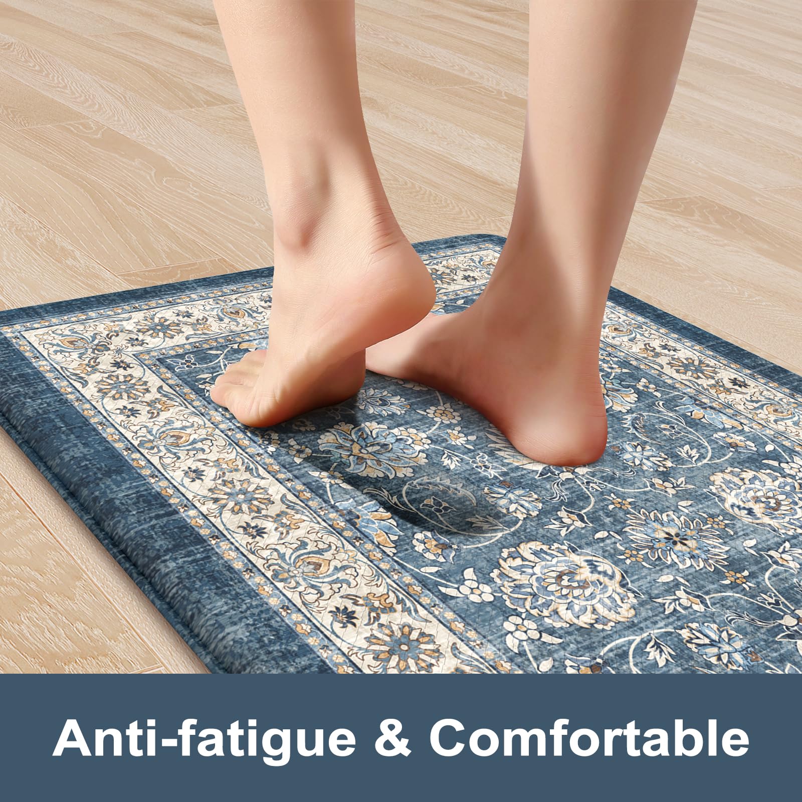 KIMODE memory foam core close-up highlighting plush support for feet.