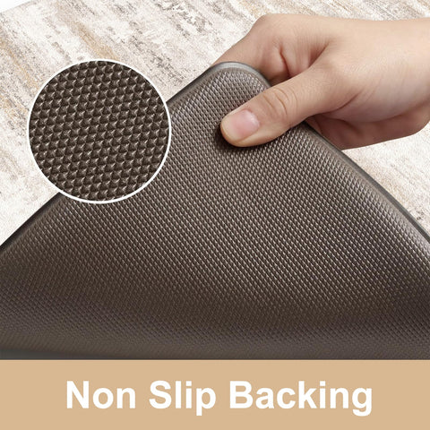 KIMODE non-slip bottom kitchen mats stay in place on hard or carpet floors
