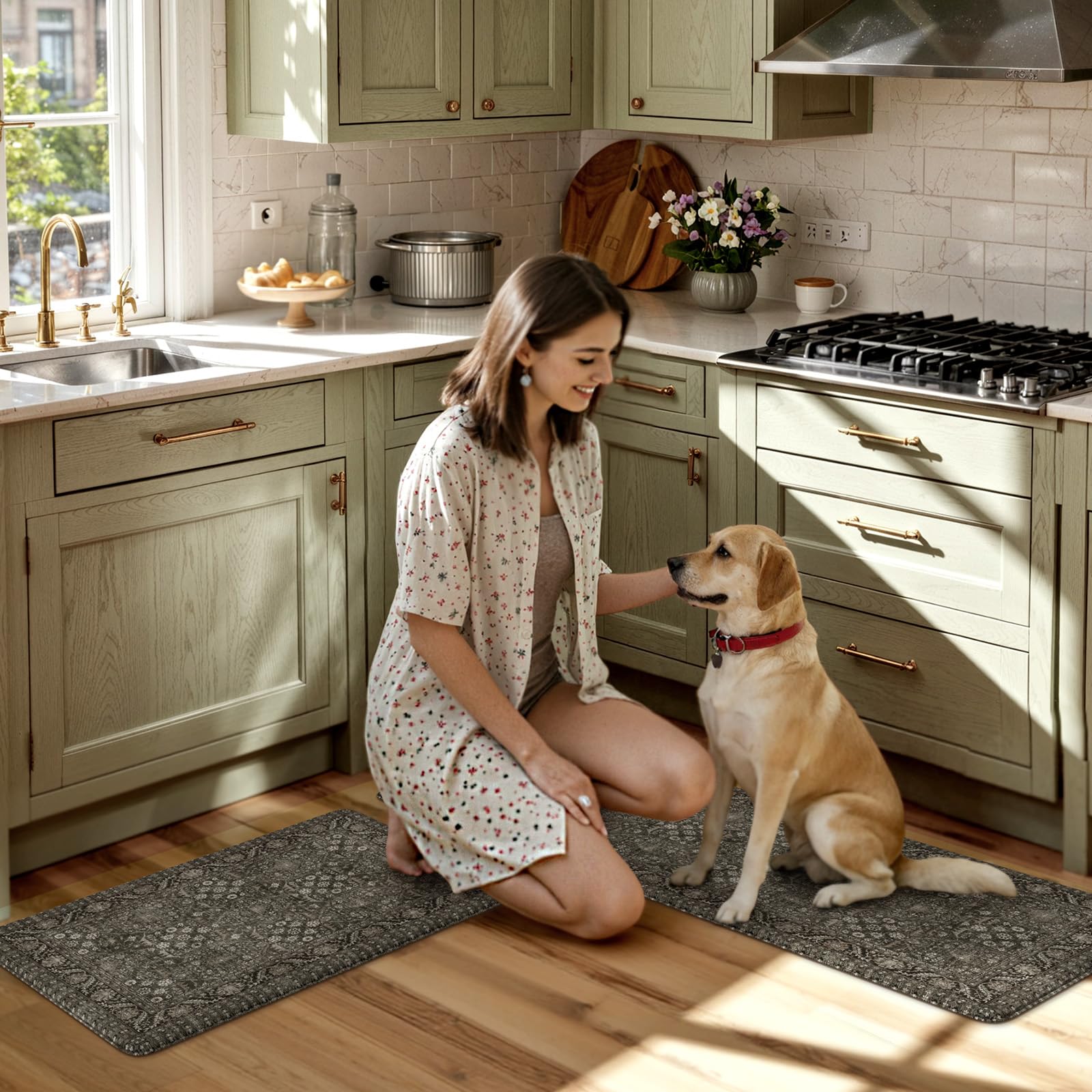 KIMODE non-slip mat helps keep family safe.