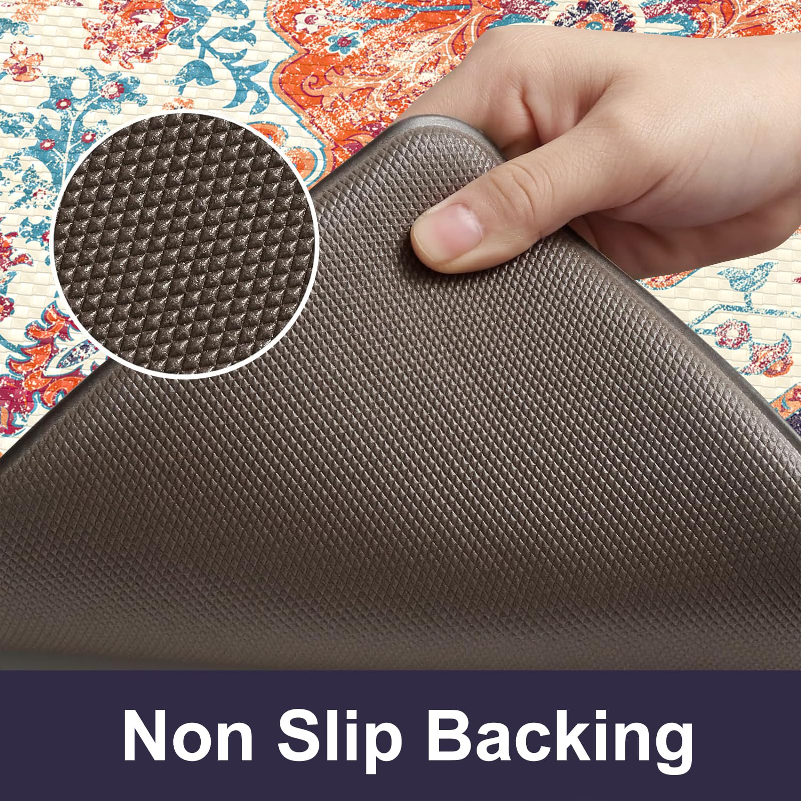KIMODE purple 17x29 compact anti-fatigue mat for tight work spots