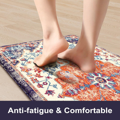 KIMODE purple 17x47 anti-fatigue mat supports posture at the prep area