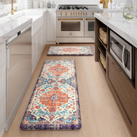 KIMODE two-piece mat set offers flexible layout for kitchen or laundry