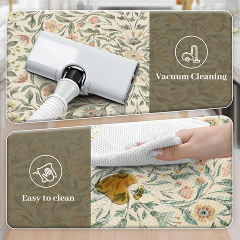 KIMODE waterproof easy-clean mats resist stains and wipe clean after meal prep.