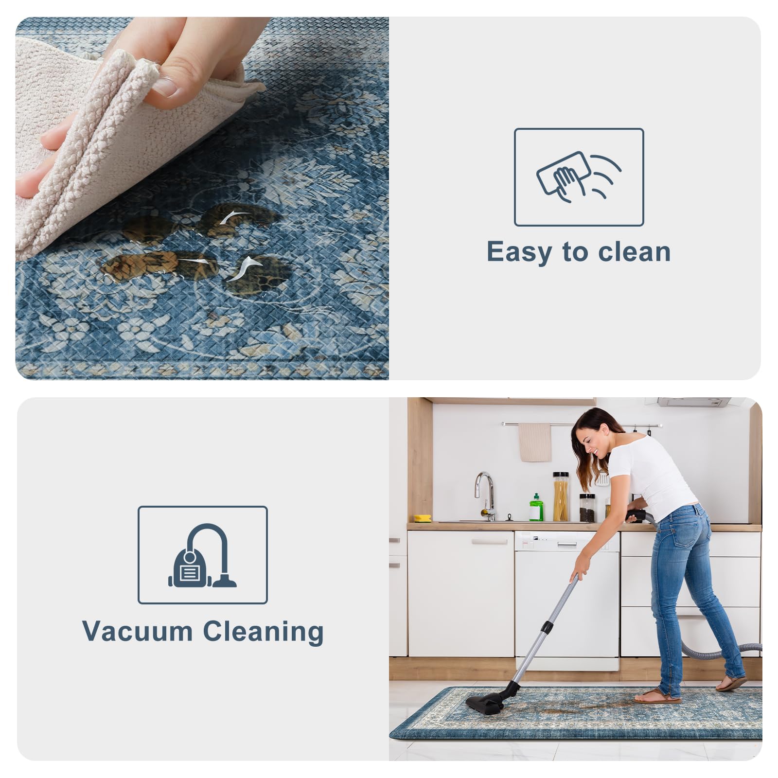 KIMODE waterproof stain-resistant fabric features easy wipe cleaning.