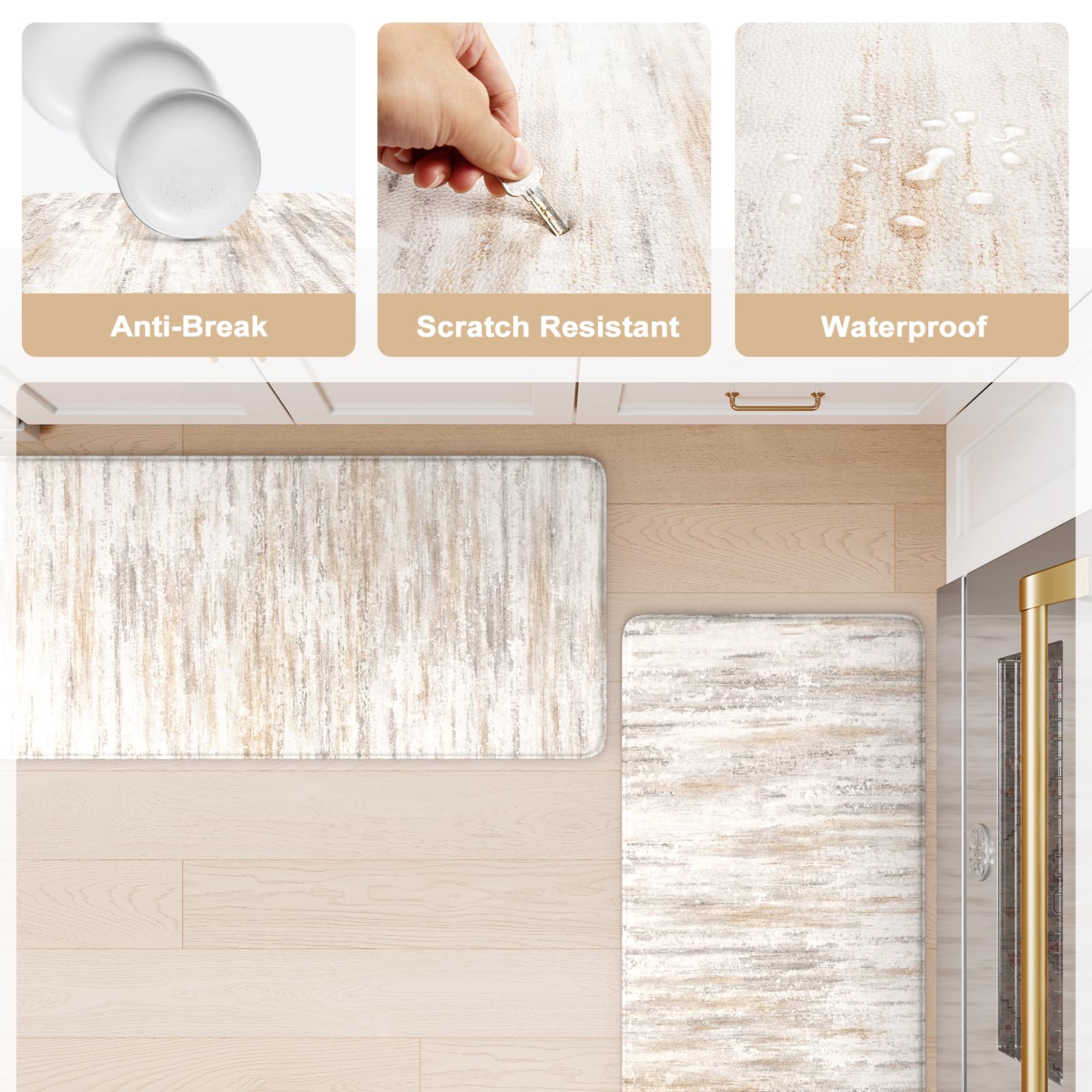 KIMODE waterproof and stain-resistant surface cleans easily with a wipe