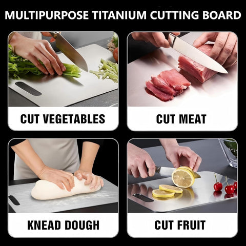 Kimralur Titanium Cutting Board dishwasher safe for easy cleaning
