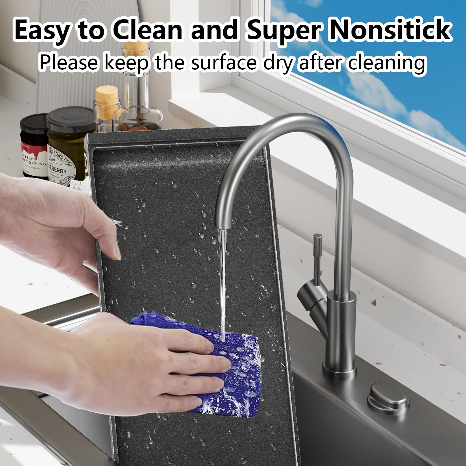 KIMSOFUNNY WB31X24738 polished surface for easy grease cleanup