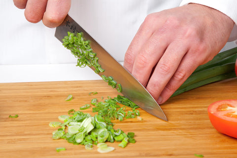 Kimura chef knife versatility for meat, vegetables, and fruits