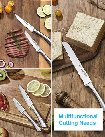 Kincano 8-inch carving knife for roasts and poultry with controlled slices.