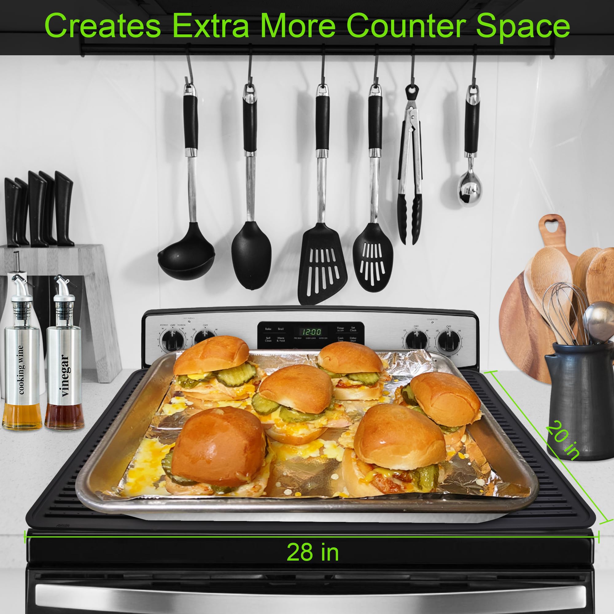 KindGa dishwasher-safe stovetop cover for easy cleaning