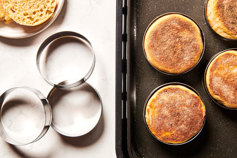 King Arthur muffin rings 12-pack packaging on display for easy prep