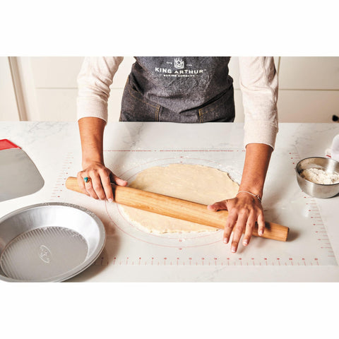 King Arthur rolling mat heat-resistant up to 500 degrees for versatile prep.