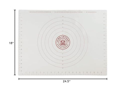 King Arthur rolling mat helps roll tarte, pie, and pizza crusts evenly.