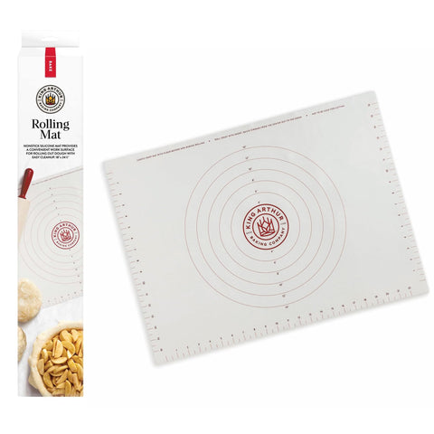 King Arthur rolling mat with a non-stick surface for easy dough rolling.