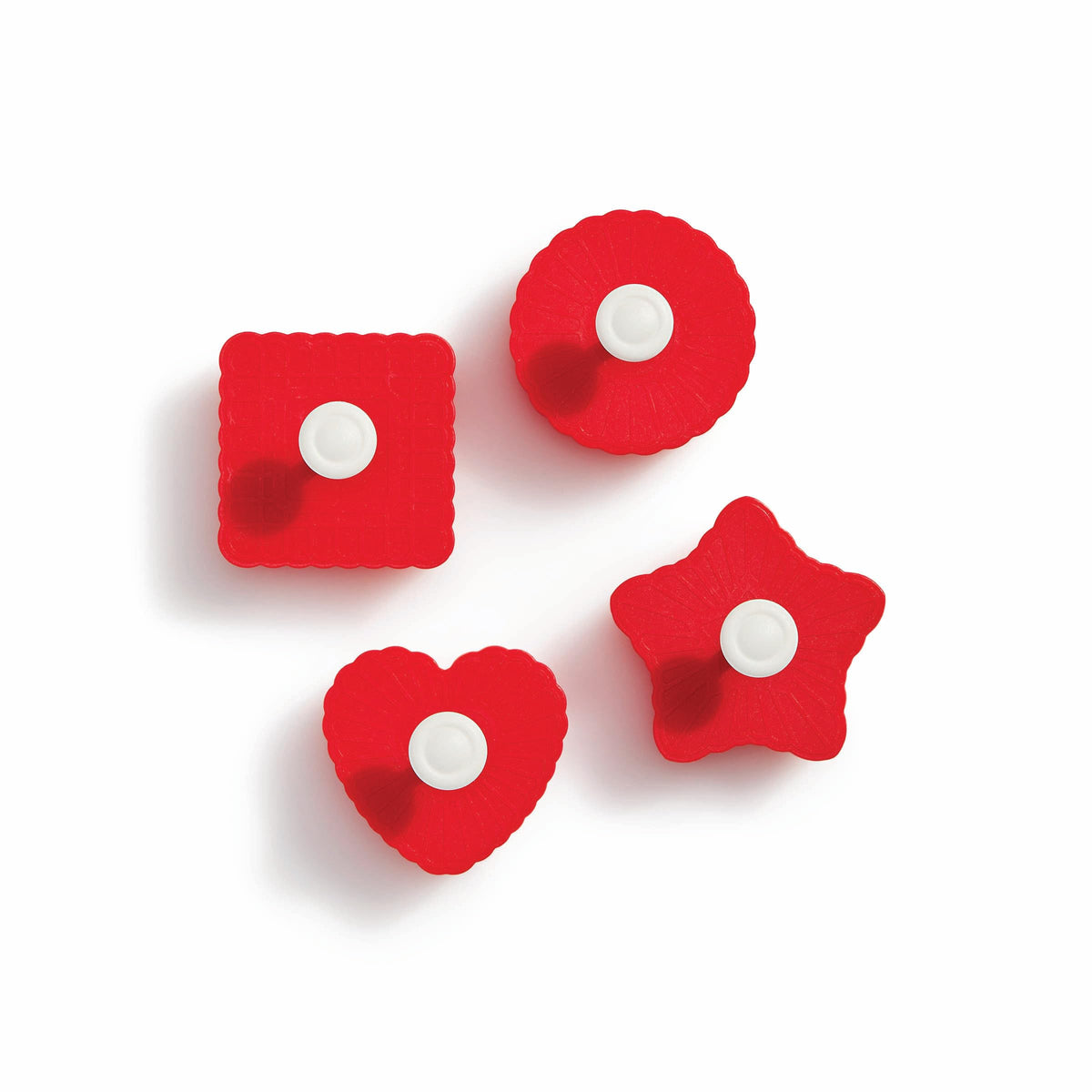 King Arthur Thumbprint cutter heart embossing for decorative jam-filled cookies