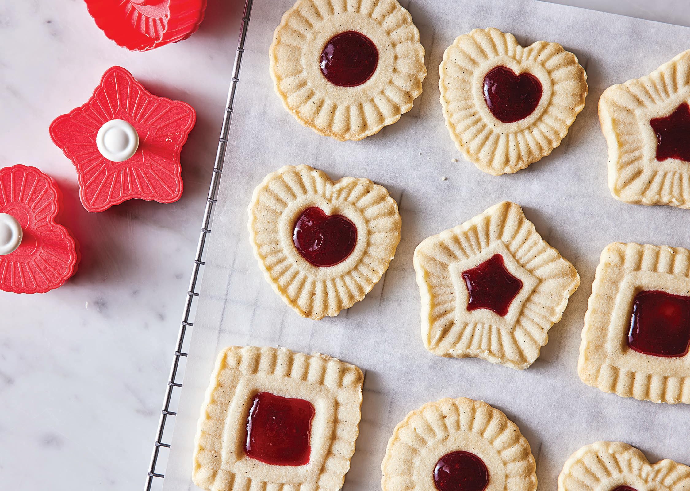 King Arthur Thumbprint cutter star embossing for festive holiday shapes