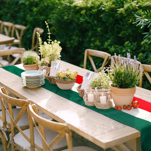 Kingdder Italian themed decor ideal for parties, family meals, picnics